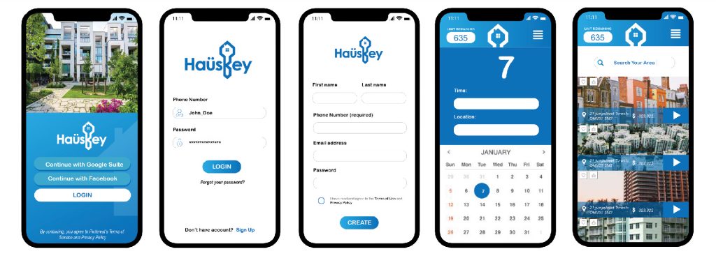 Hauskey UI design