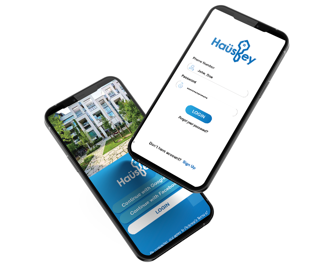 Haüskey app screens